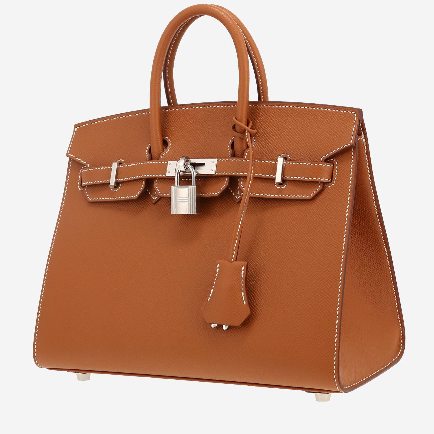 HERMÈS Birkin 25 cm handbag in gold epsom leather