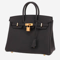 Hermès Birkin 25 cm handbag in Plomb togo leather