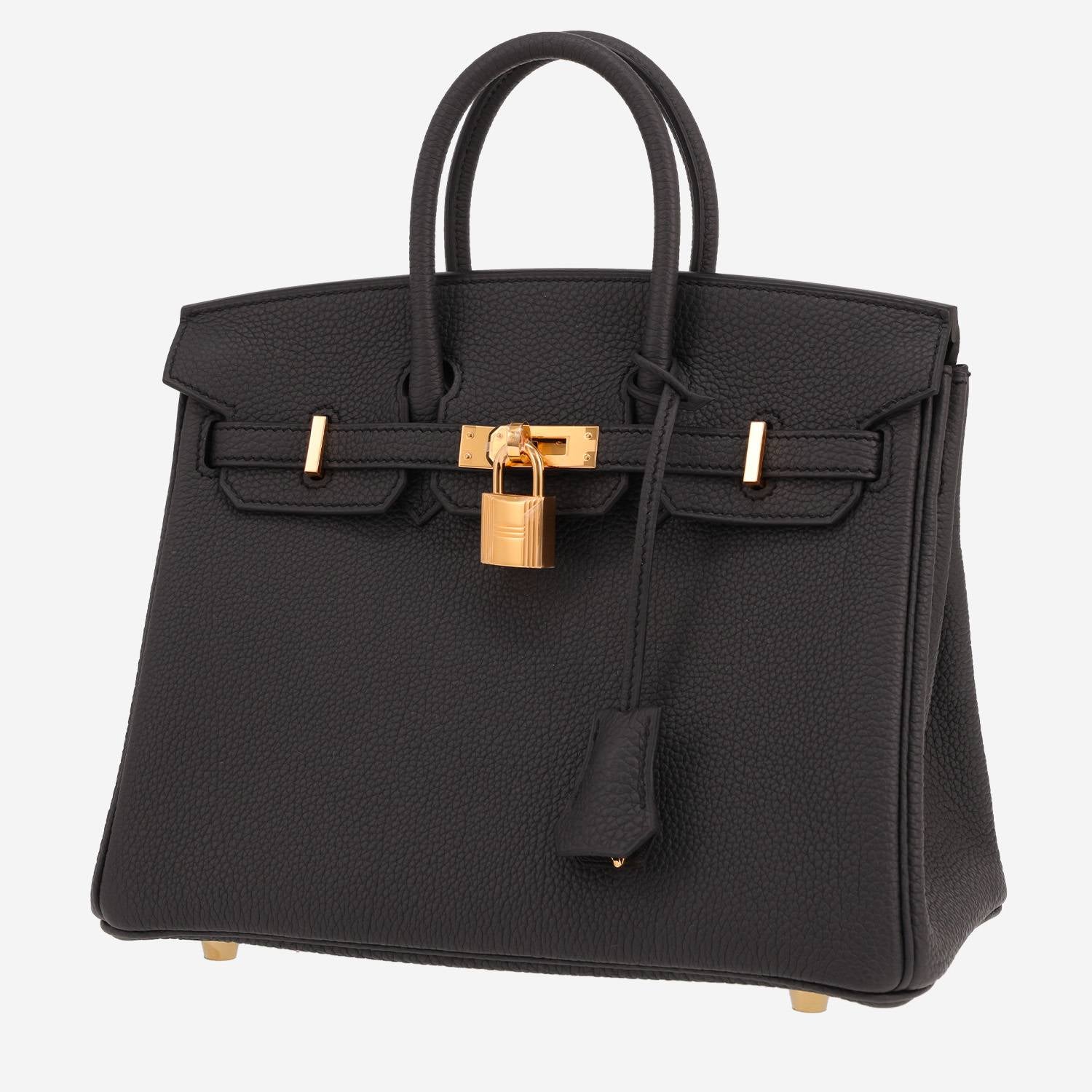 Hermès Birkin 25 cm handbag in Plomb togo leather