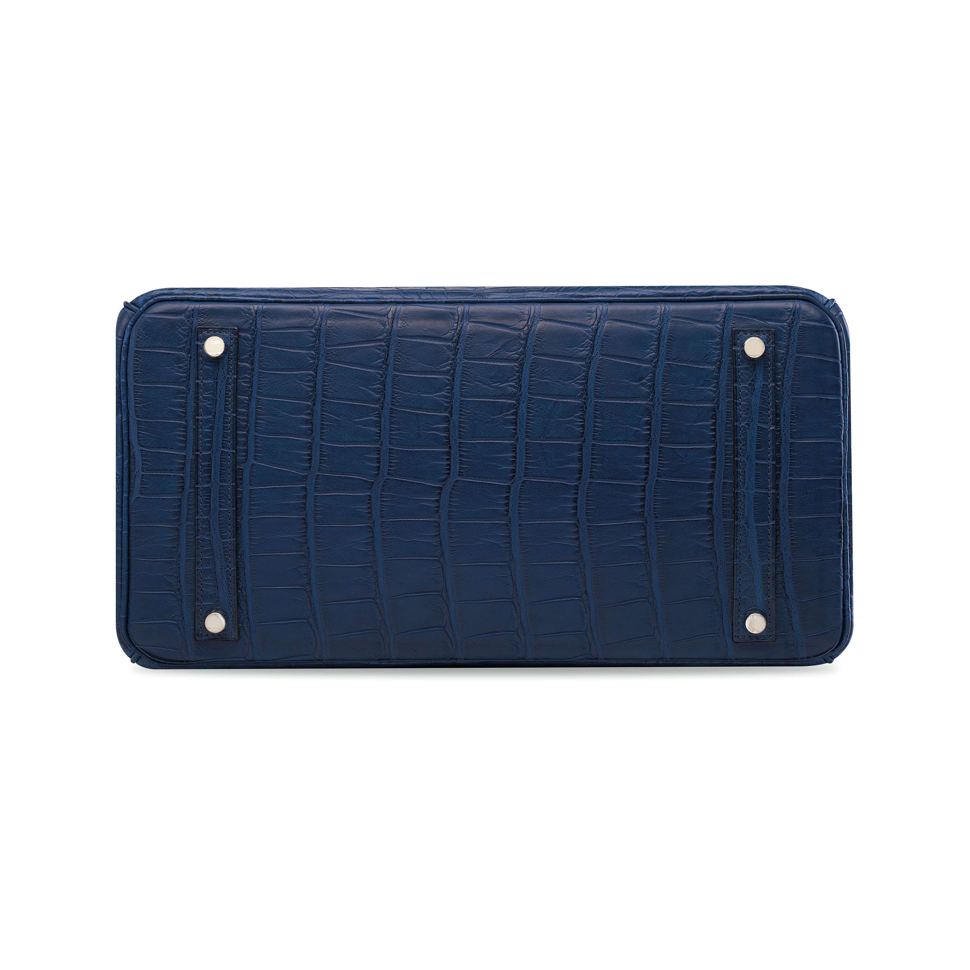 Hermès Birkin 35cm Handbag – Matte Bleu de Malte Alligator with Palladium Hardware