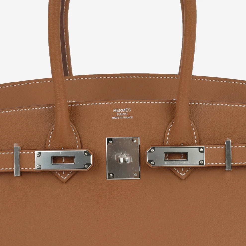 Hermès Shoulder Birkin 29 - Gold Evercolor | Palladium Hardware