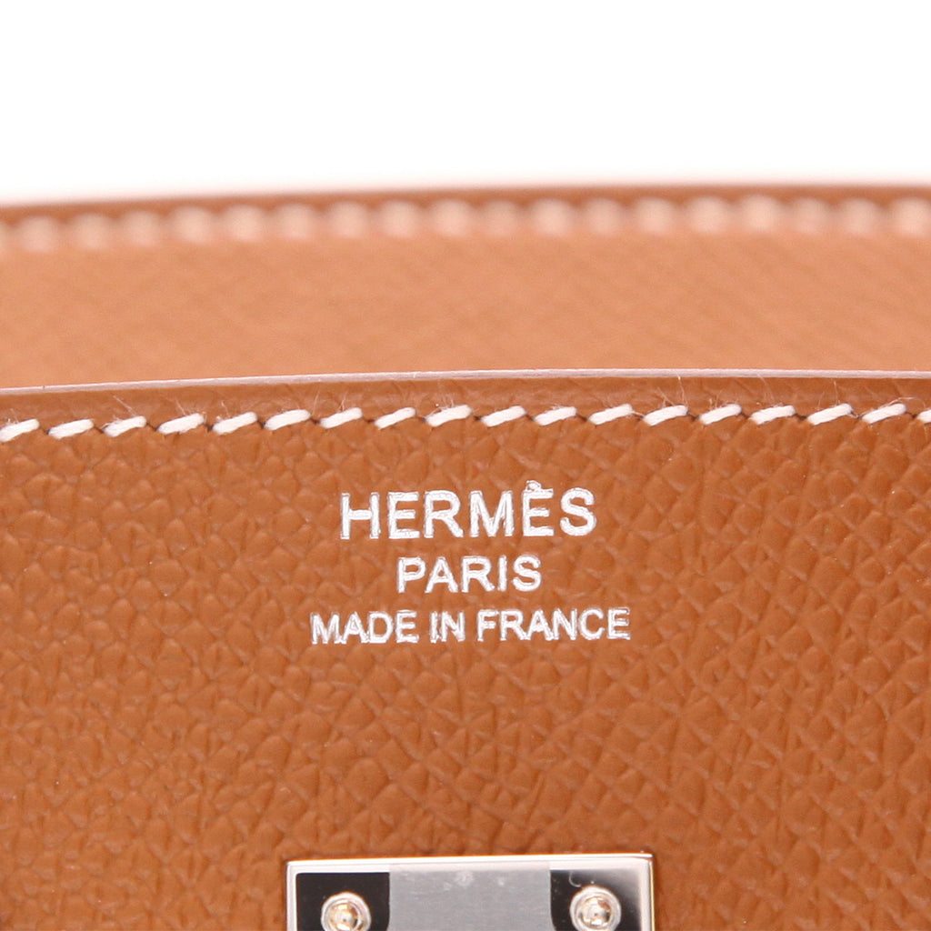 HERMÈS Birkin 25 cm handbag in gold epsom leather