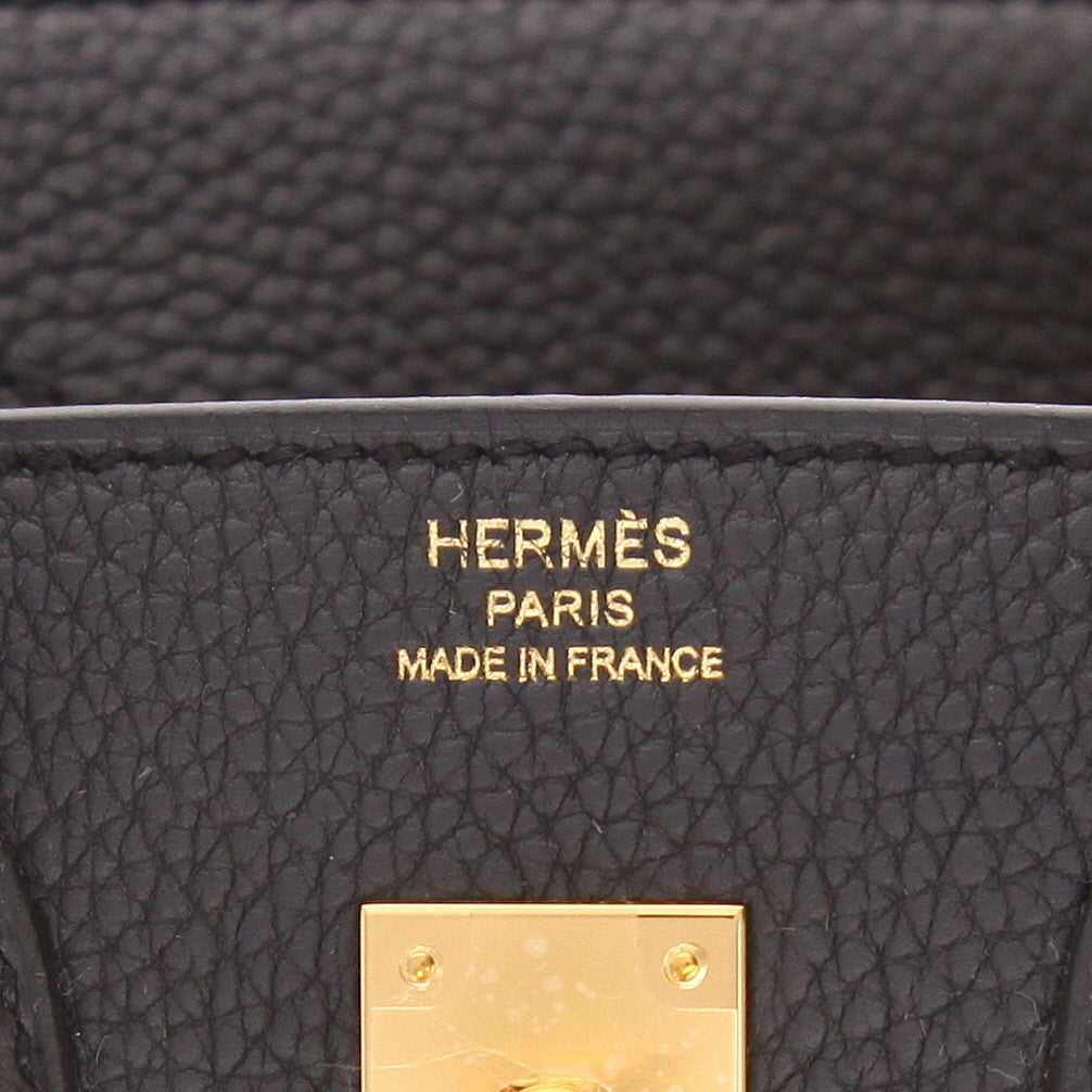 Hermès Birkin 25 cm handbag in Plomb togo leather