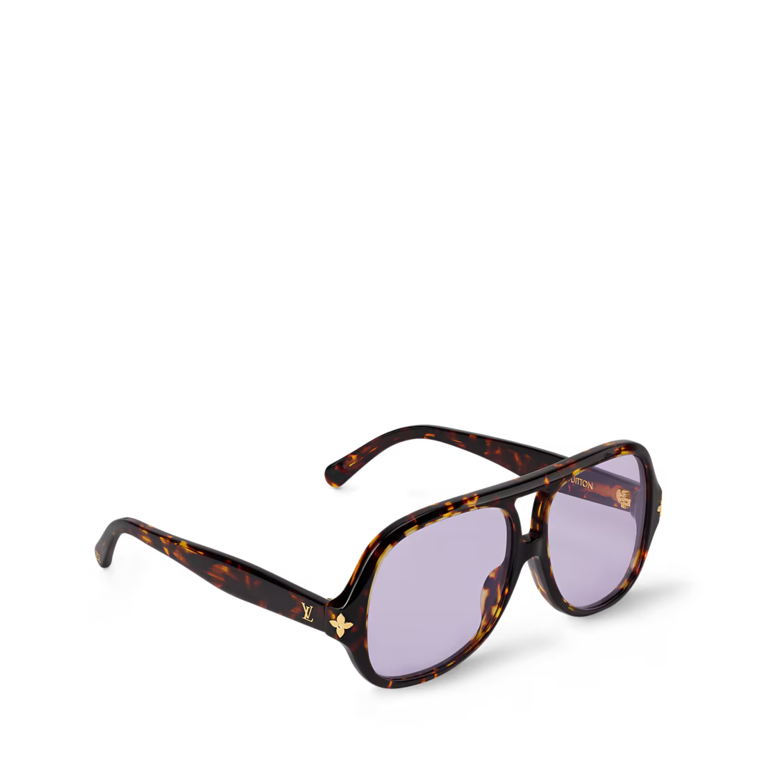 Z3475W New LV Aura Flower Square Aviator Sunglasses