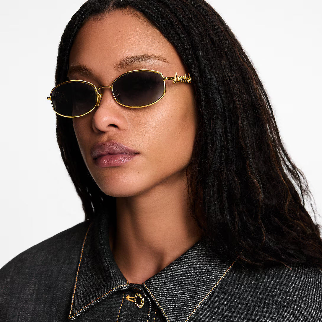 Z3171U New LV Script Metal Round Sunglasses