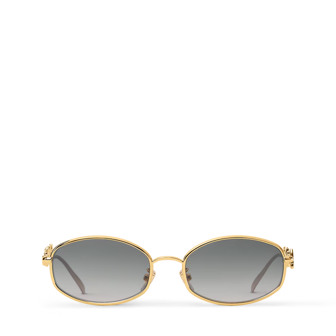 Z3171U New LV Script Metal Round Sunglasses