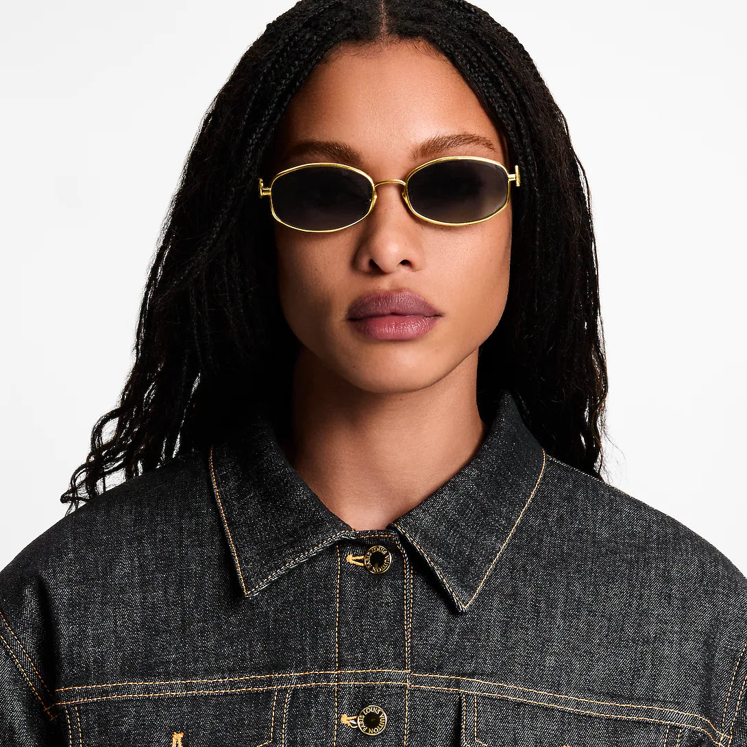 Z3171U New LV Script Metal Round Sunglasses