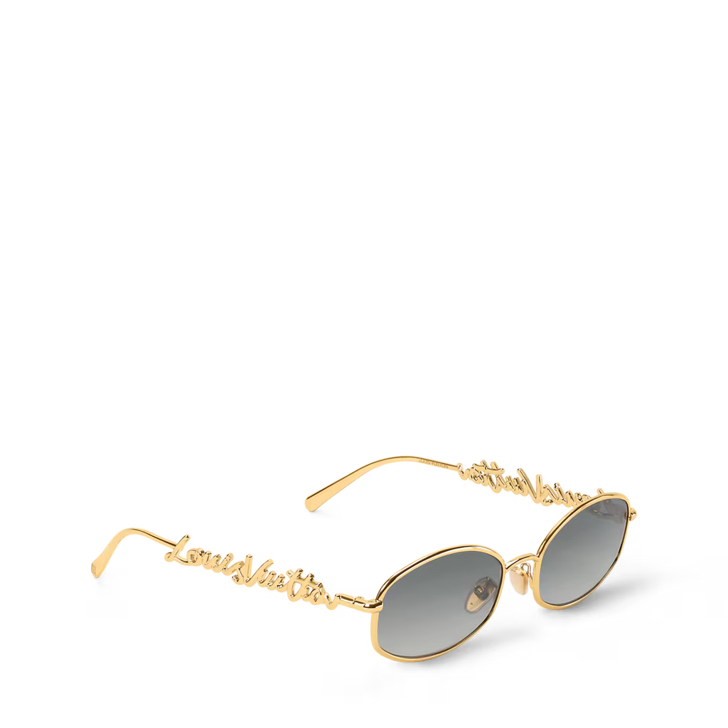 Z3171U New LV Script Metal Round Sunglasses