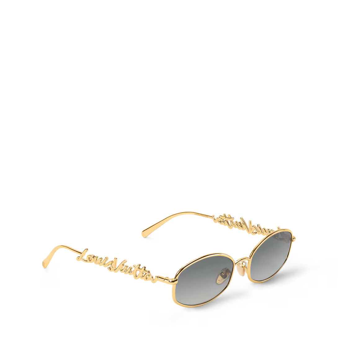 Z3171U New LV Script Metal Round Sunglasses