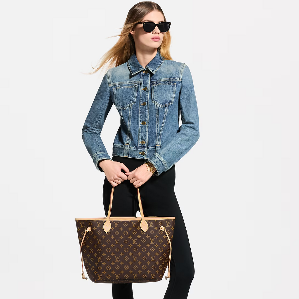 LV M46987 Neverfull MM Tote Bag