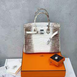 Hermes Birkin 30 Himalaya Niloticus Crocodile Diamond Top Handle Bag